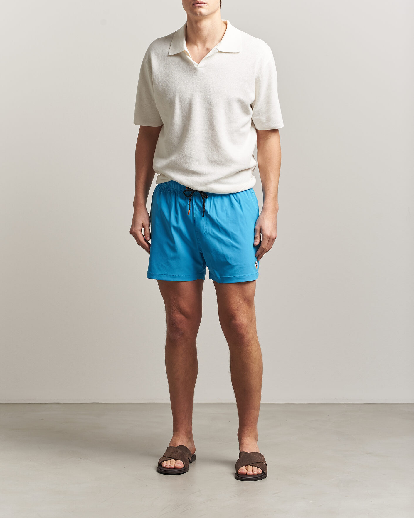 Homme | Maillots De Bain | Save The Duck | Plain Drawstring Swimshorts Fluo Blue