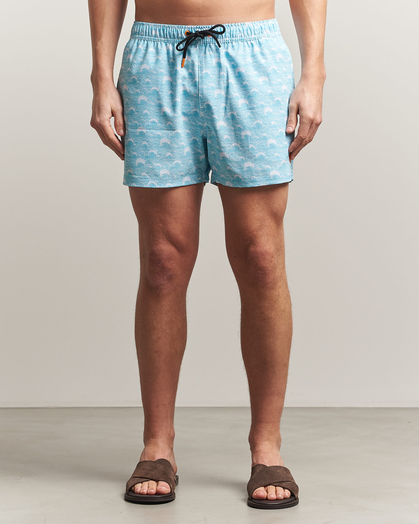 Heren | Zwembroek | Save The Duck | Printed Drawstring Swimshorts Waves