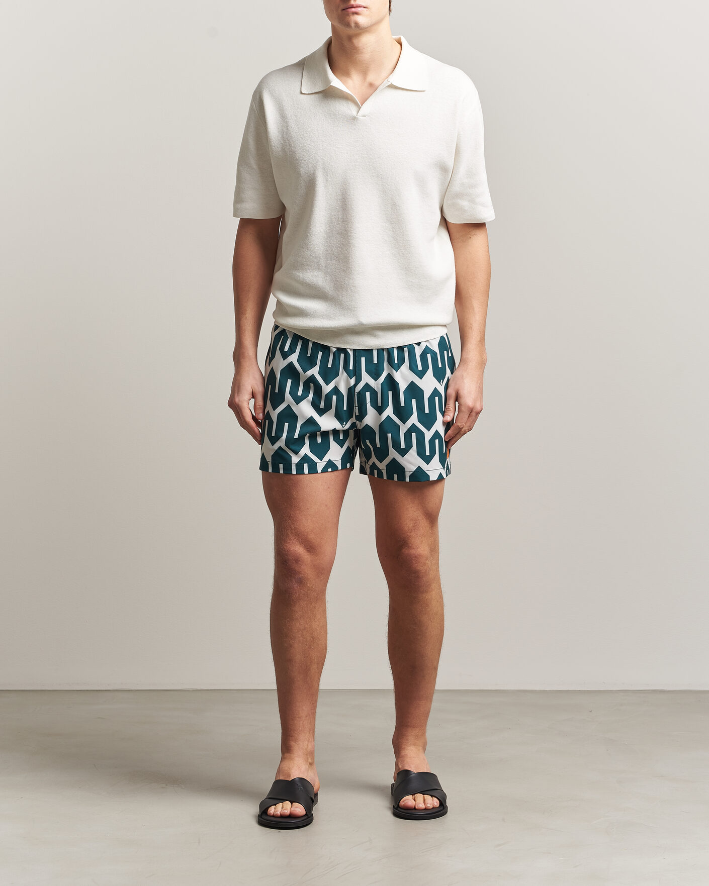 Homme | Maillots De Bain | Save The Duck | Printed Drawstring Swimshorts Zig Zag