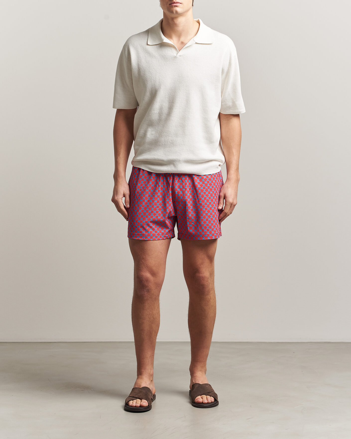 Homme | Maillots De Bain | Save The Duck | Printed Drawstring Swimshorts Geometrical Flowers