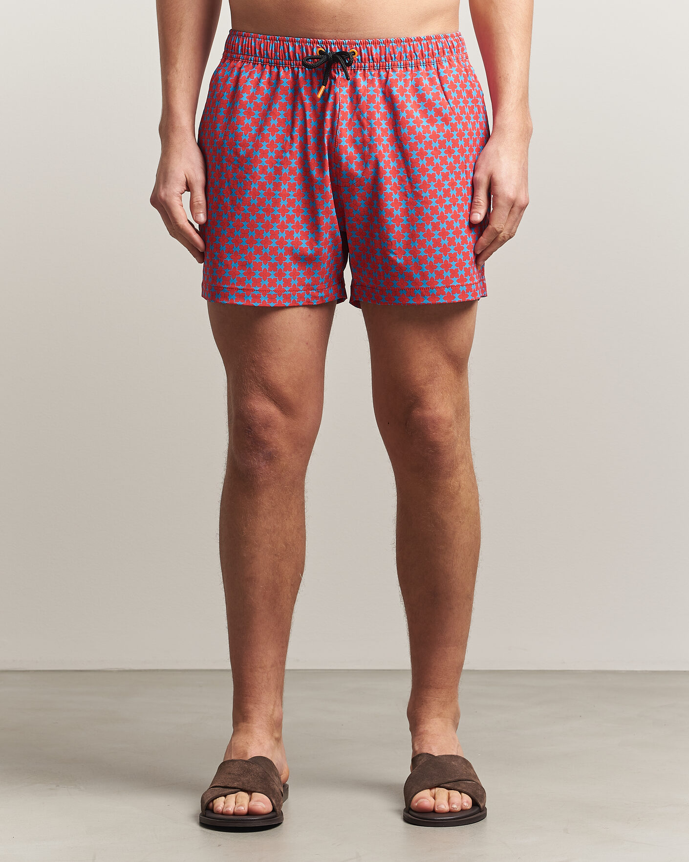Homme | Maillots De Bain | Save The Duck | Printed Drawstring Swimshorts Geometrical Flowers