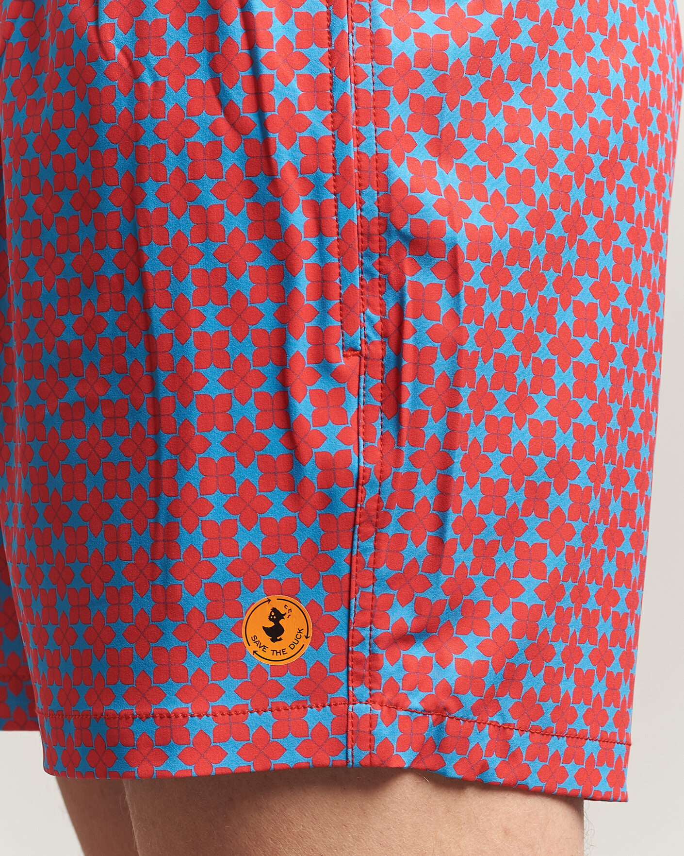 Homme | Maillots De Bain | Save The Duck | Printed Drawstring Swimshorts Geometrical Flowers