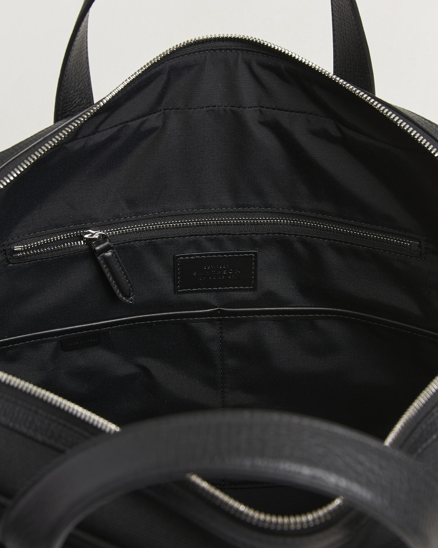 Heren | Tassen | Smythson | Canvas Norton Briefcase Black
