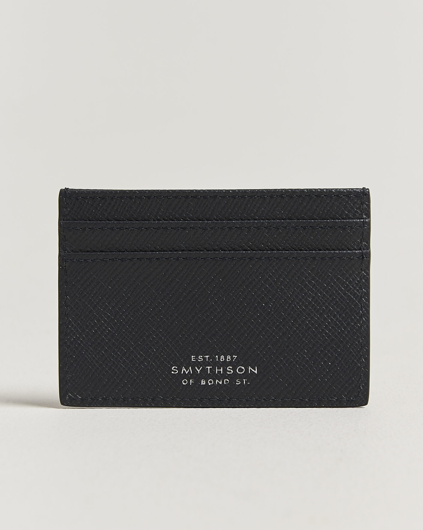 Homme | Portefeuilles | Smythson | Panama Flat Cardholder  Navy
