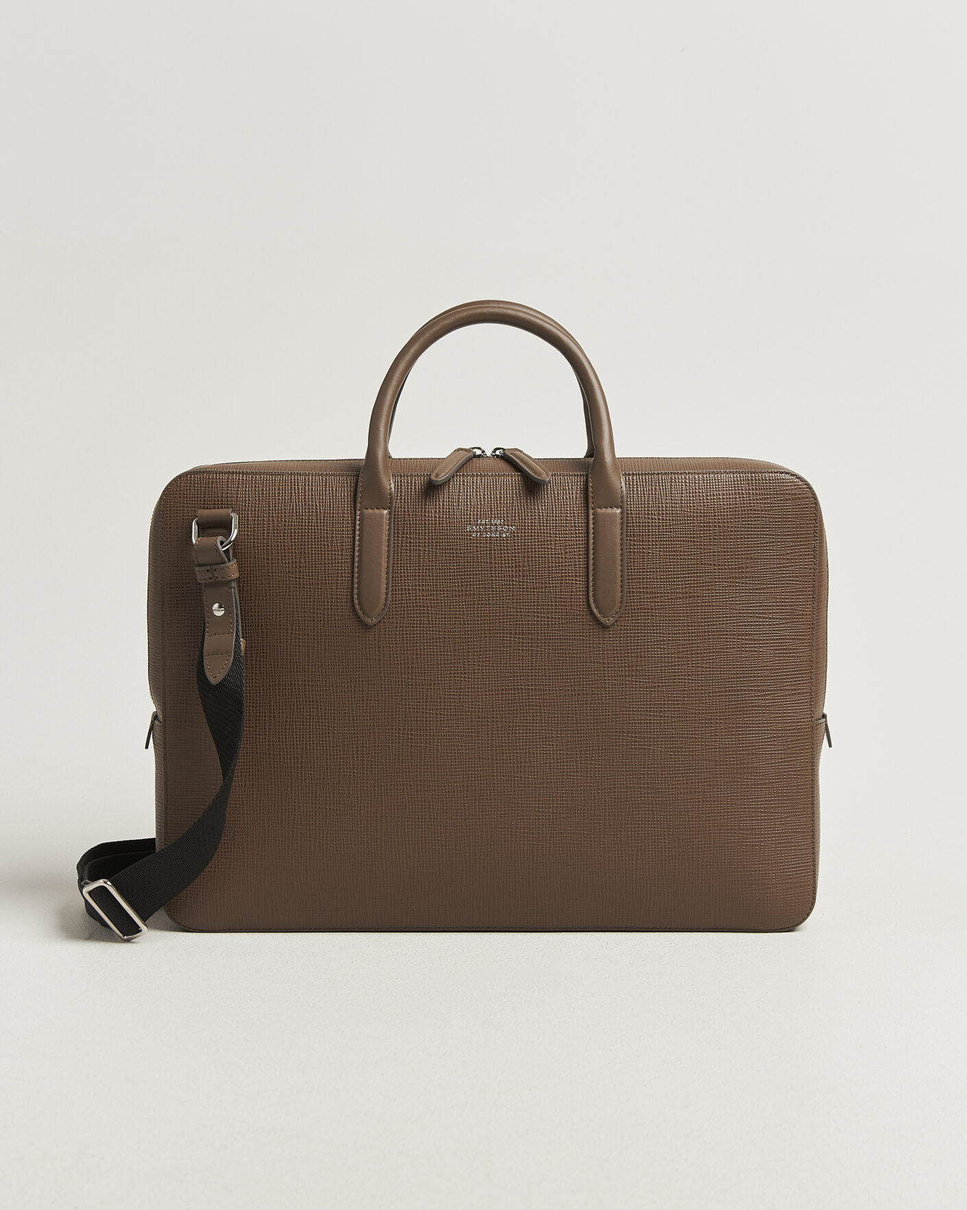 Heren | Tassen | Smythson | Panama Slim Lightweight Briefcase Fawn