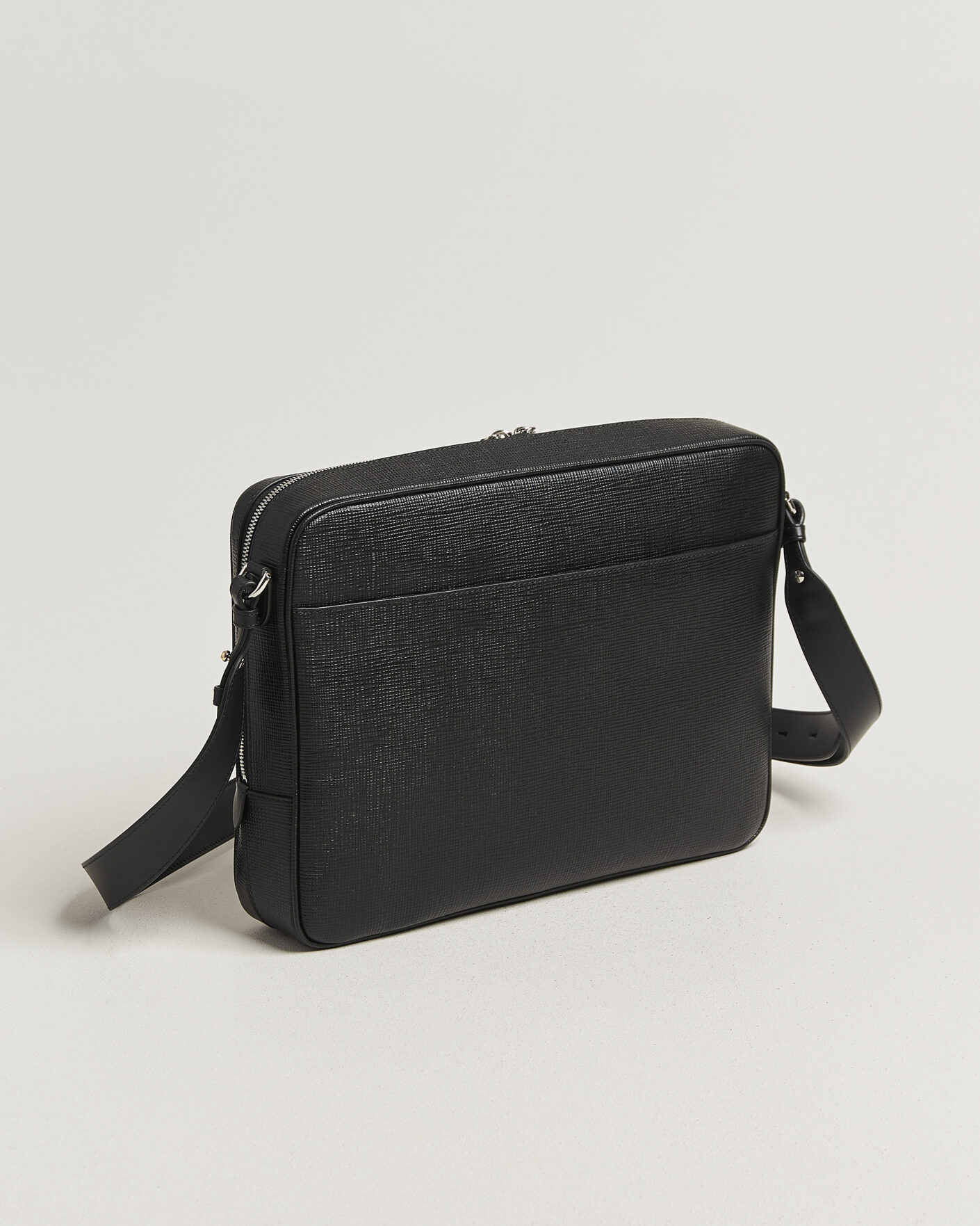 Homme | Sacs | Smythson | Panama Slim Messenger Bag Black