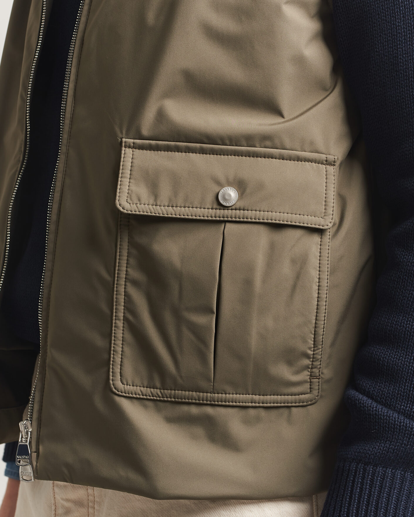 Heren | Gilets | Valstar | Nylon Zip Vest Military