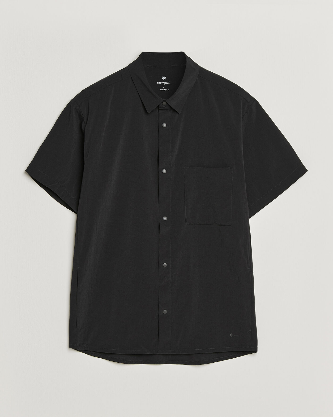 Heren | T-shirts | Snow Peak | Quick Dry Shirt Black