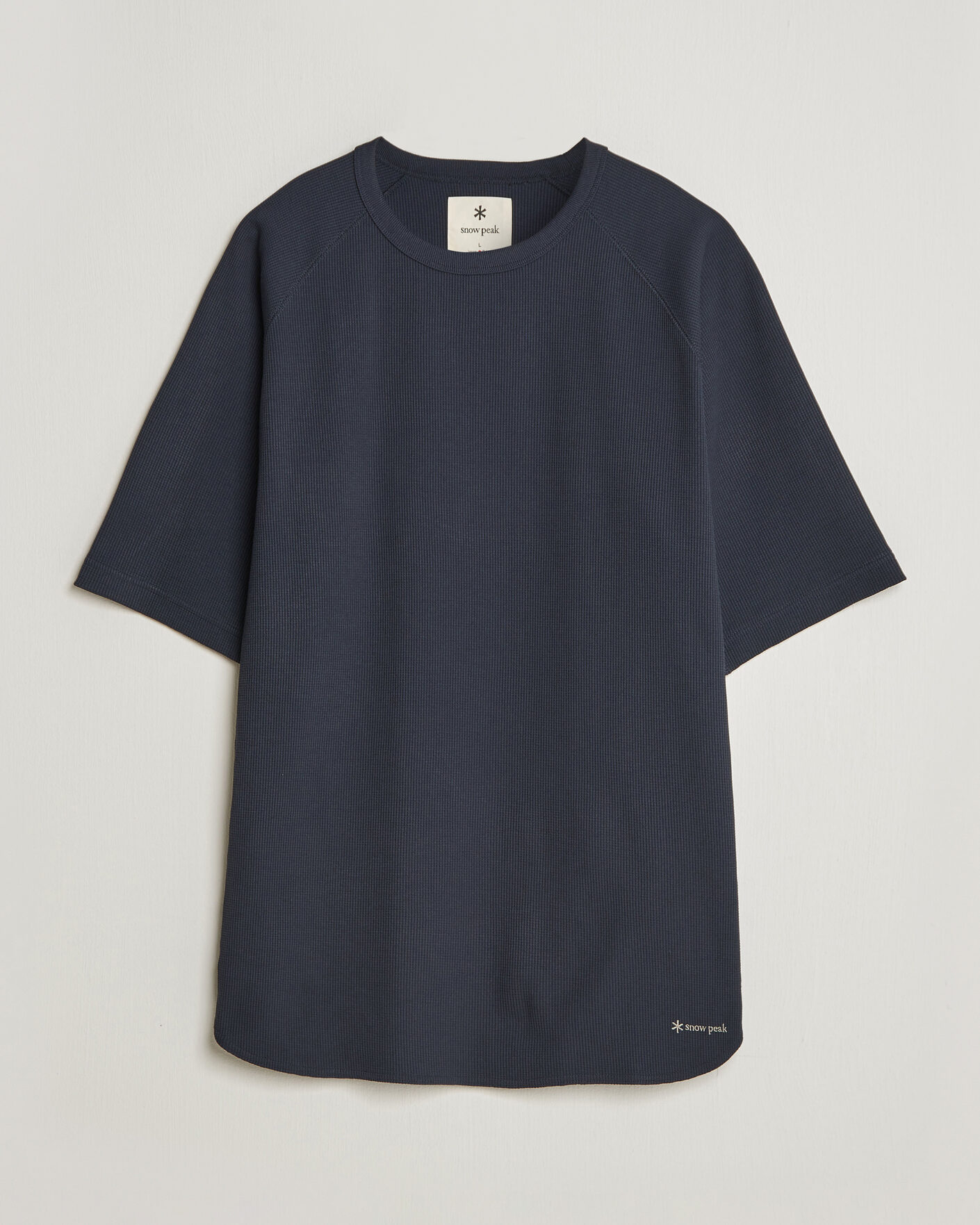 Heren | T-shirts | Snow Peak | Dry Waffle T-Shirt Dark Navy