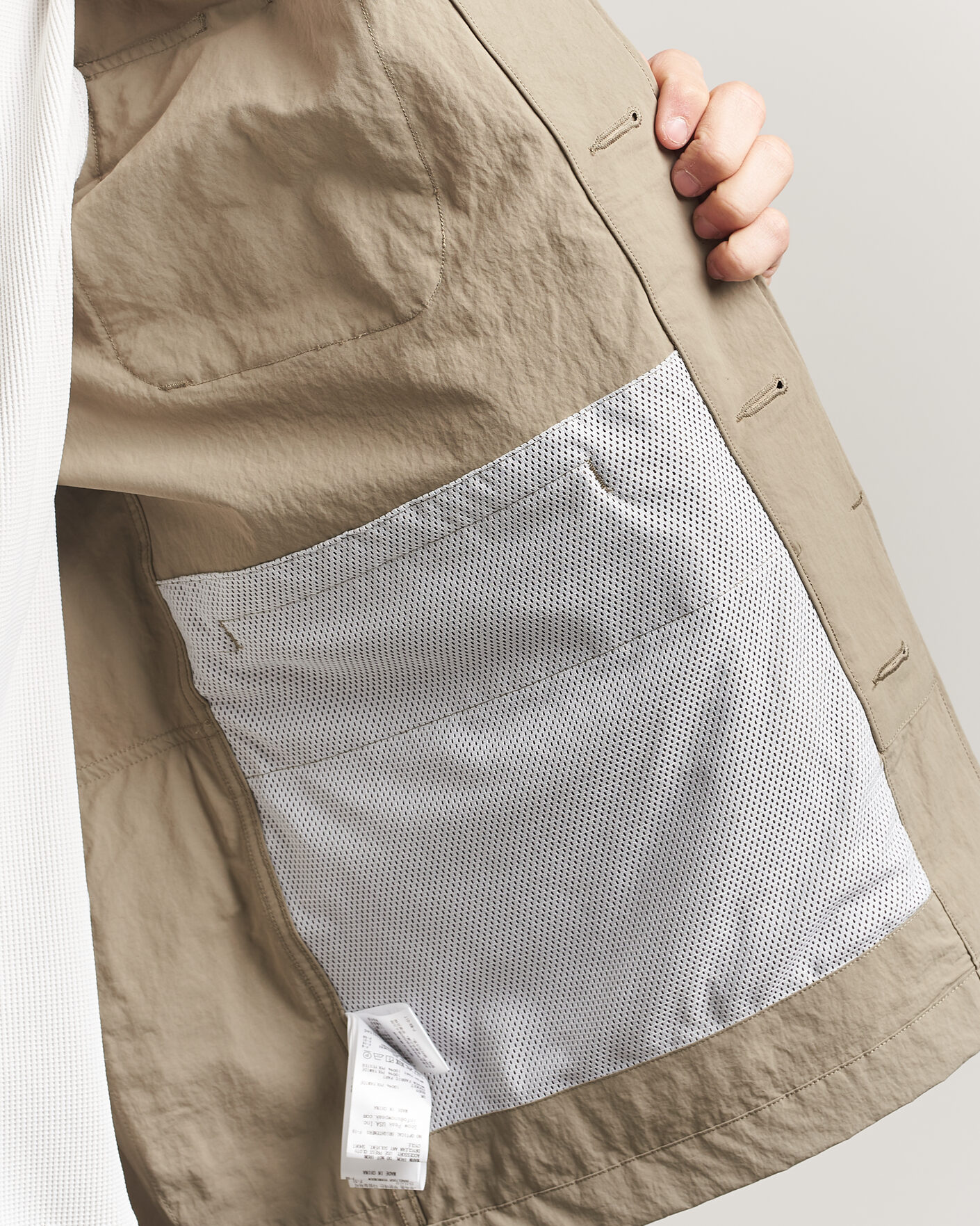 Homme | Manteaux Et Vestes | Snow Peak | Nylon Washer Jacket Greige