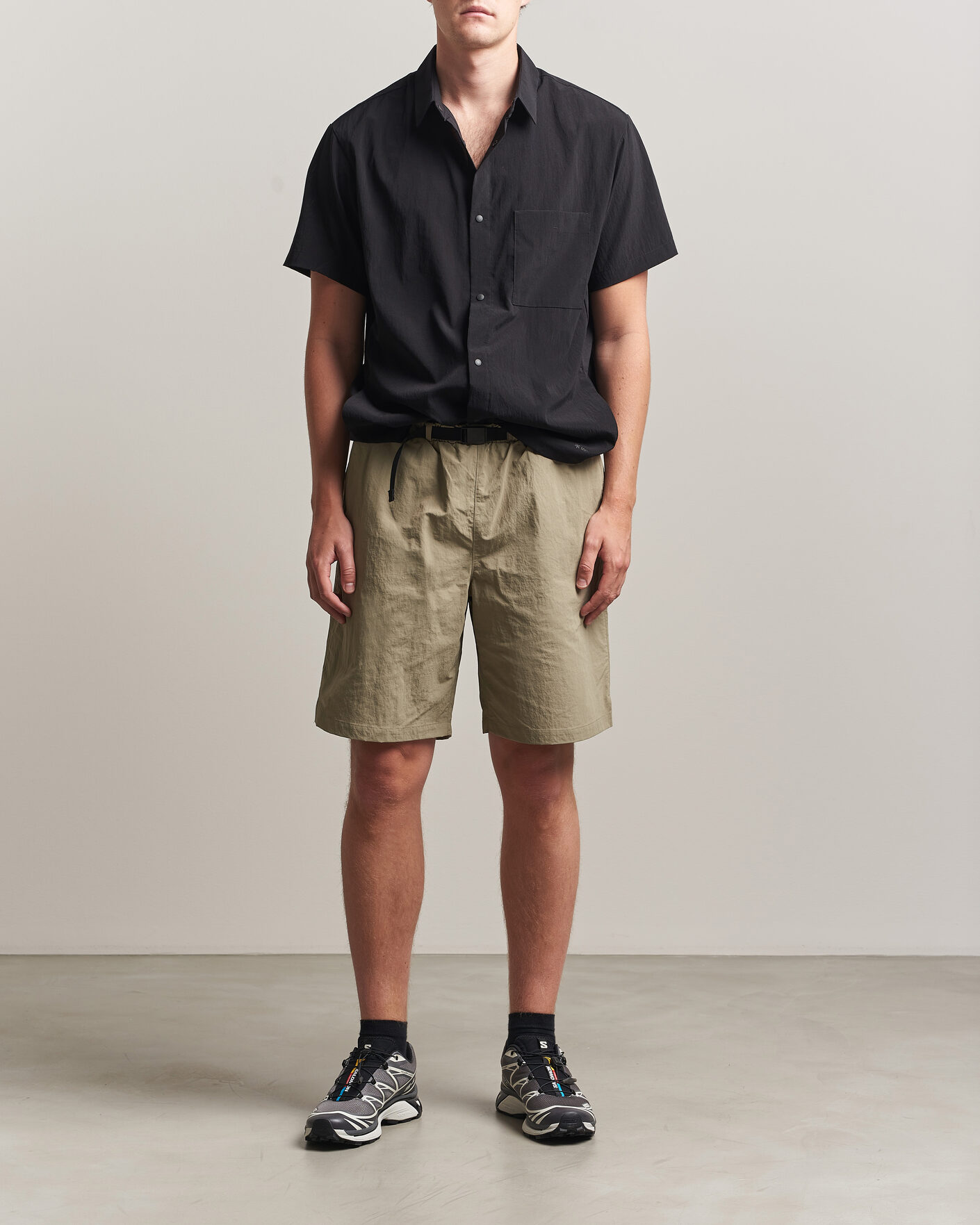 Homme | Shorts | Snow Peak | Nylon Washer Shorts Greige