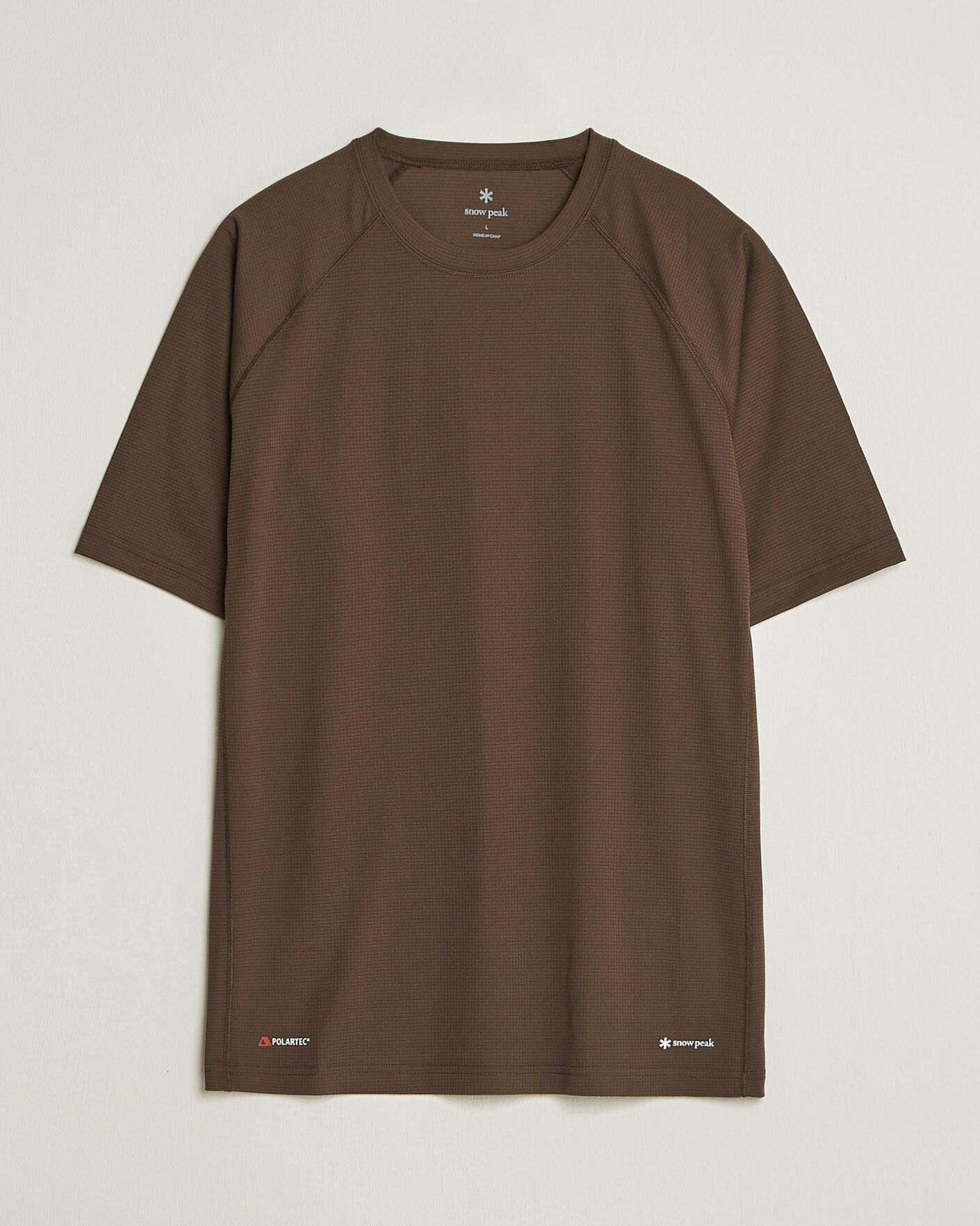 Homme | T-shirts | Snow Peak | Polartec Power Dry T-Shirt Brown