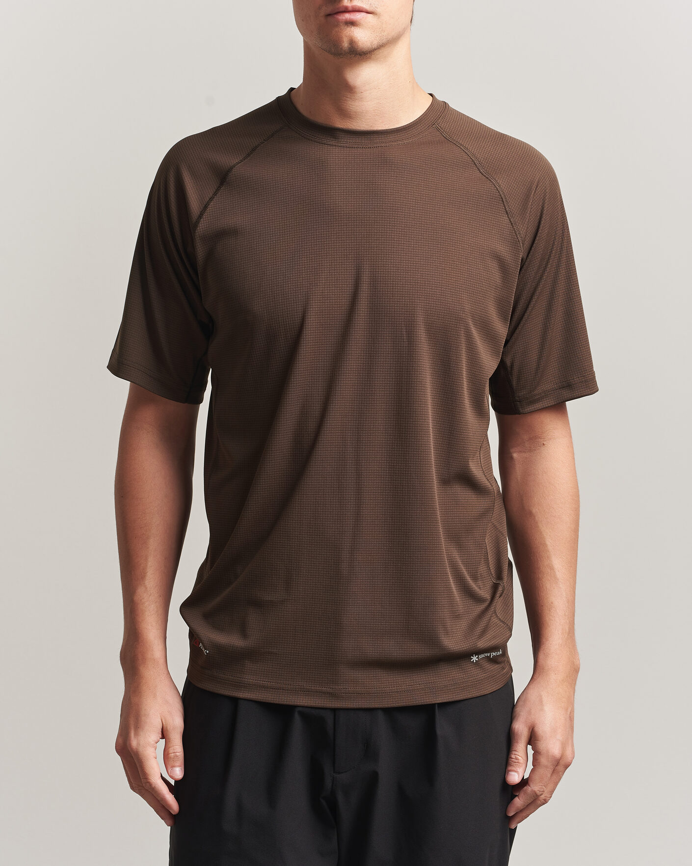 Homme | T-shirts | Snow Peak | Polartec Power Dry T-Shirt Brown
