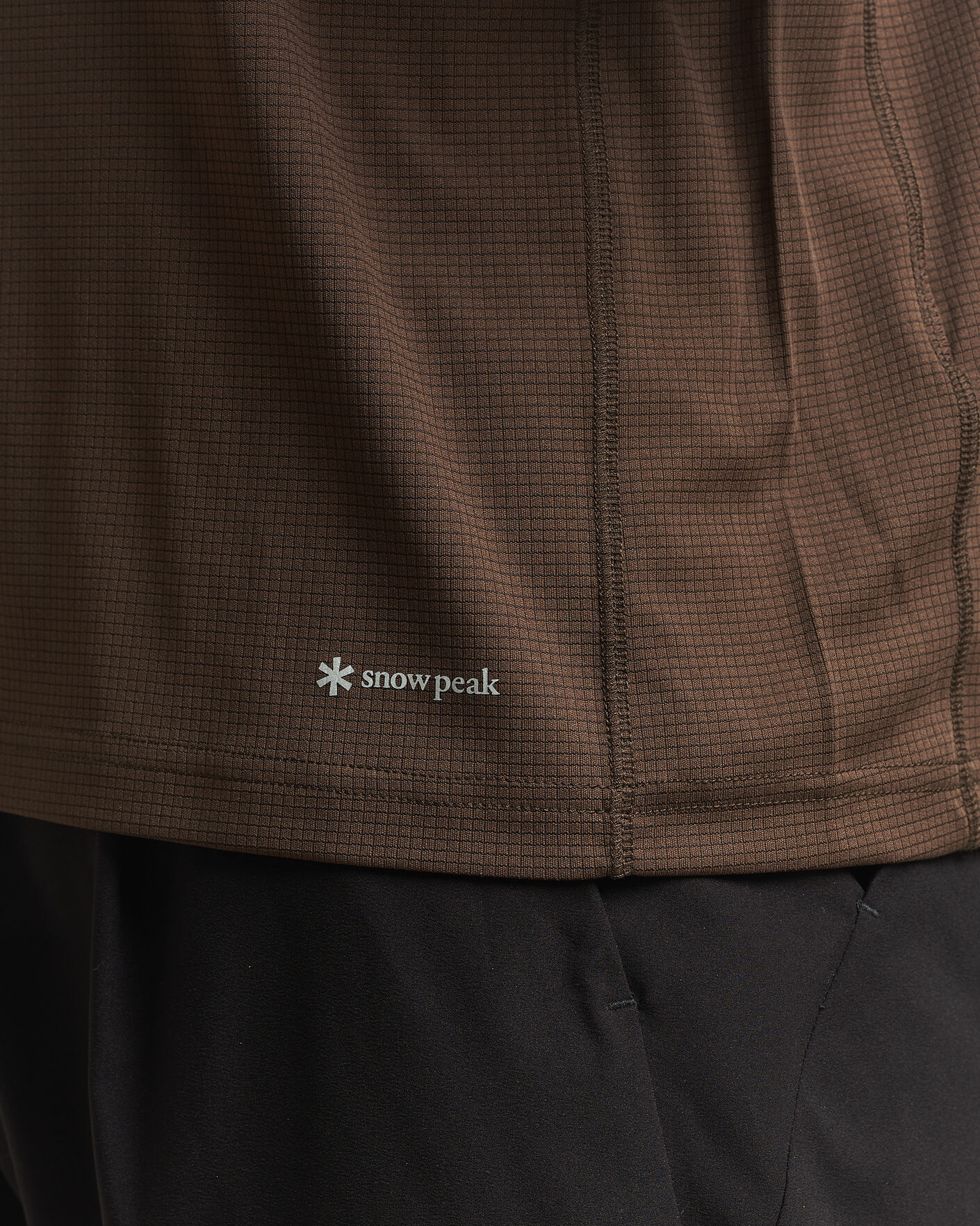 Homme | T-shirts | Snow Peak | Polartec Power Dry T-Shirt Brown