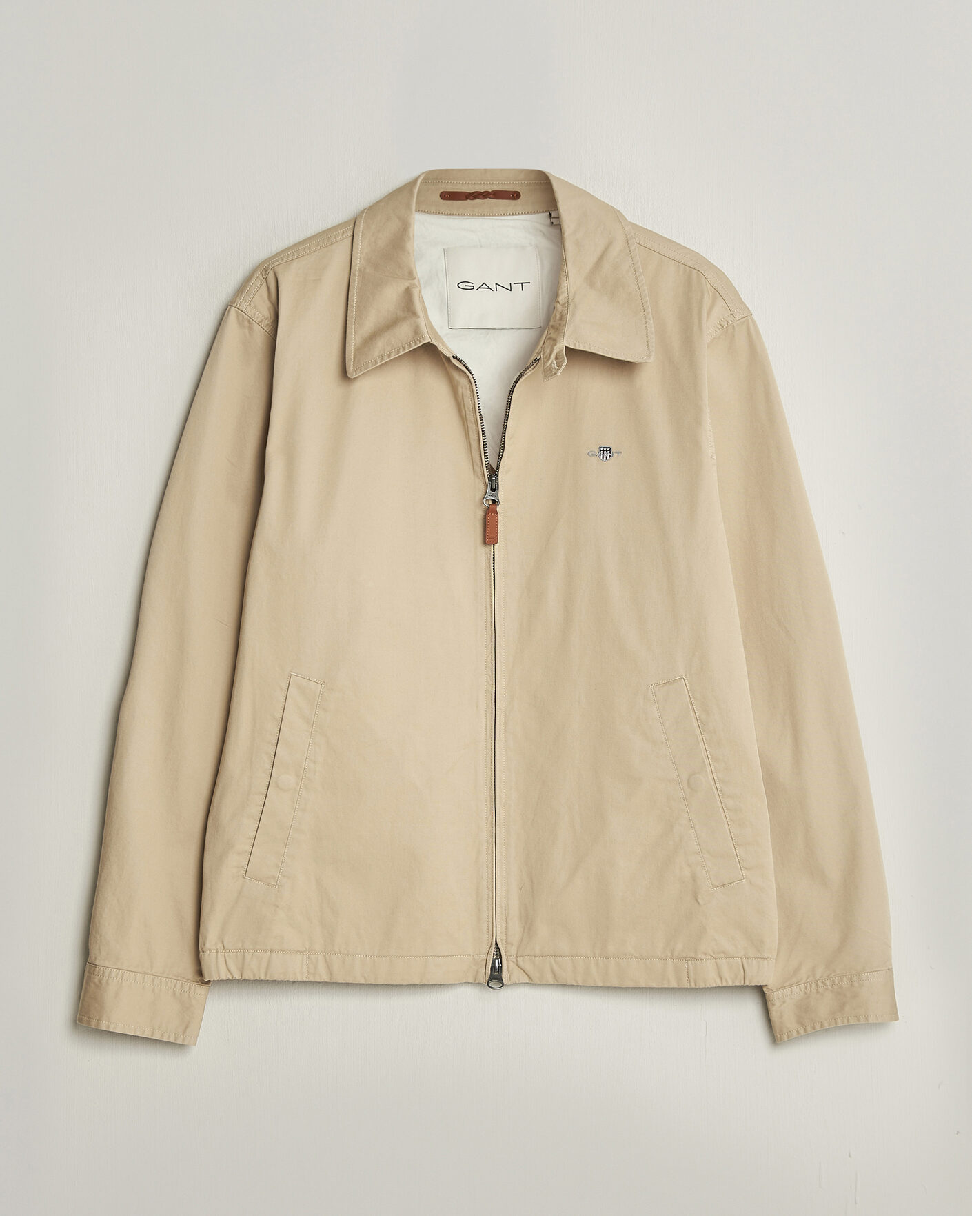 Homme | Manteaux Et Vestes | GANT | Cotton Windcheater Jacket Oat Beige