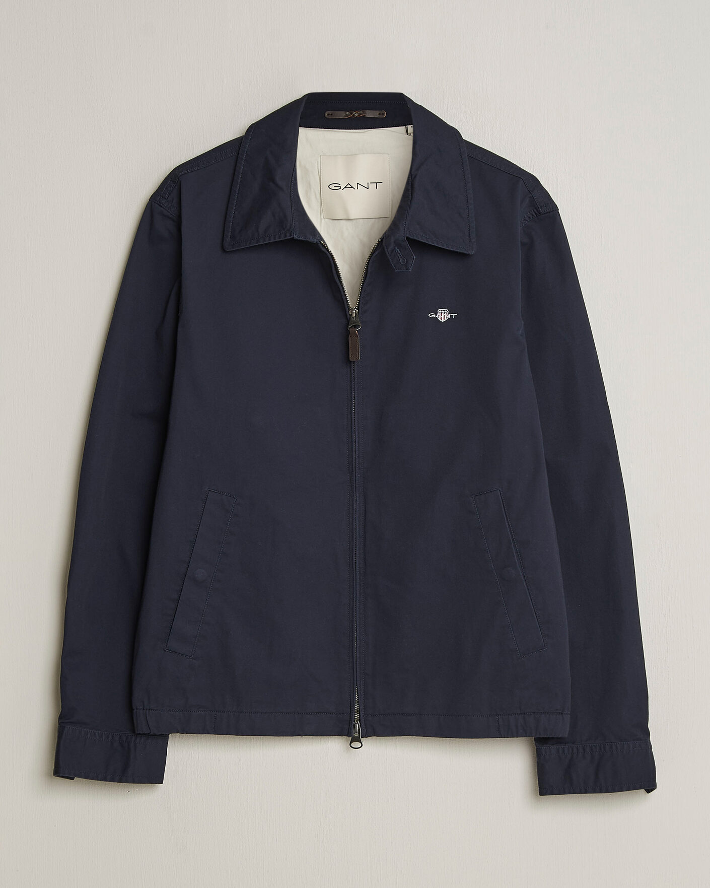 Homme | Manteaux Et Vestes | GANT | Cotton Windcheater Jacket Evening Blue