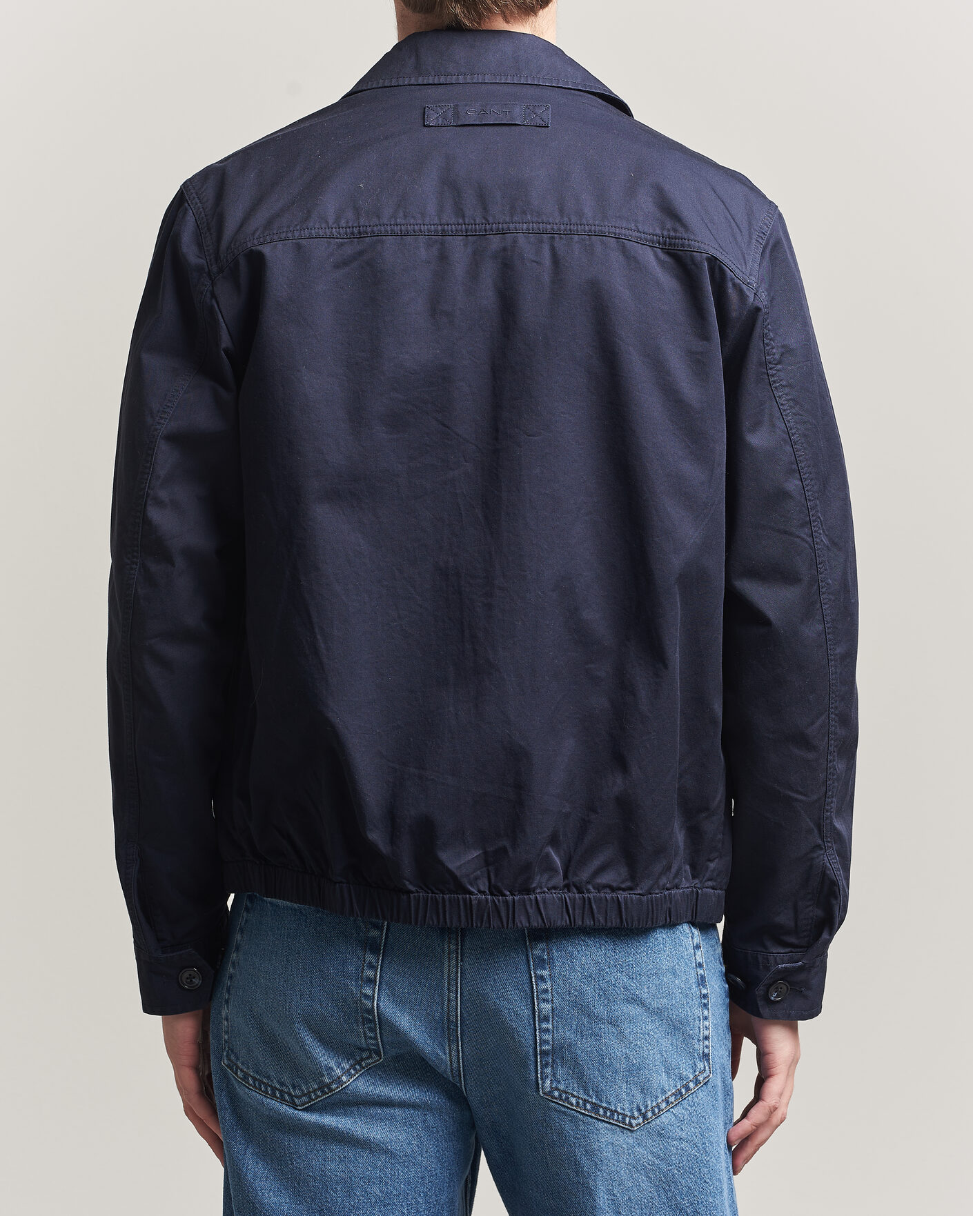 Homme | Manteaux Et Vestes | GANT | Cotton Windcheater Jacket Evening Blue