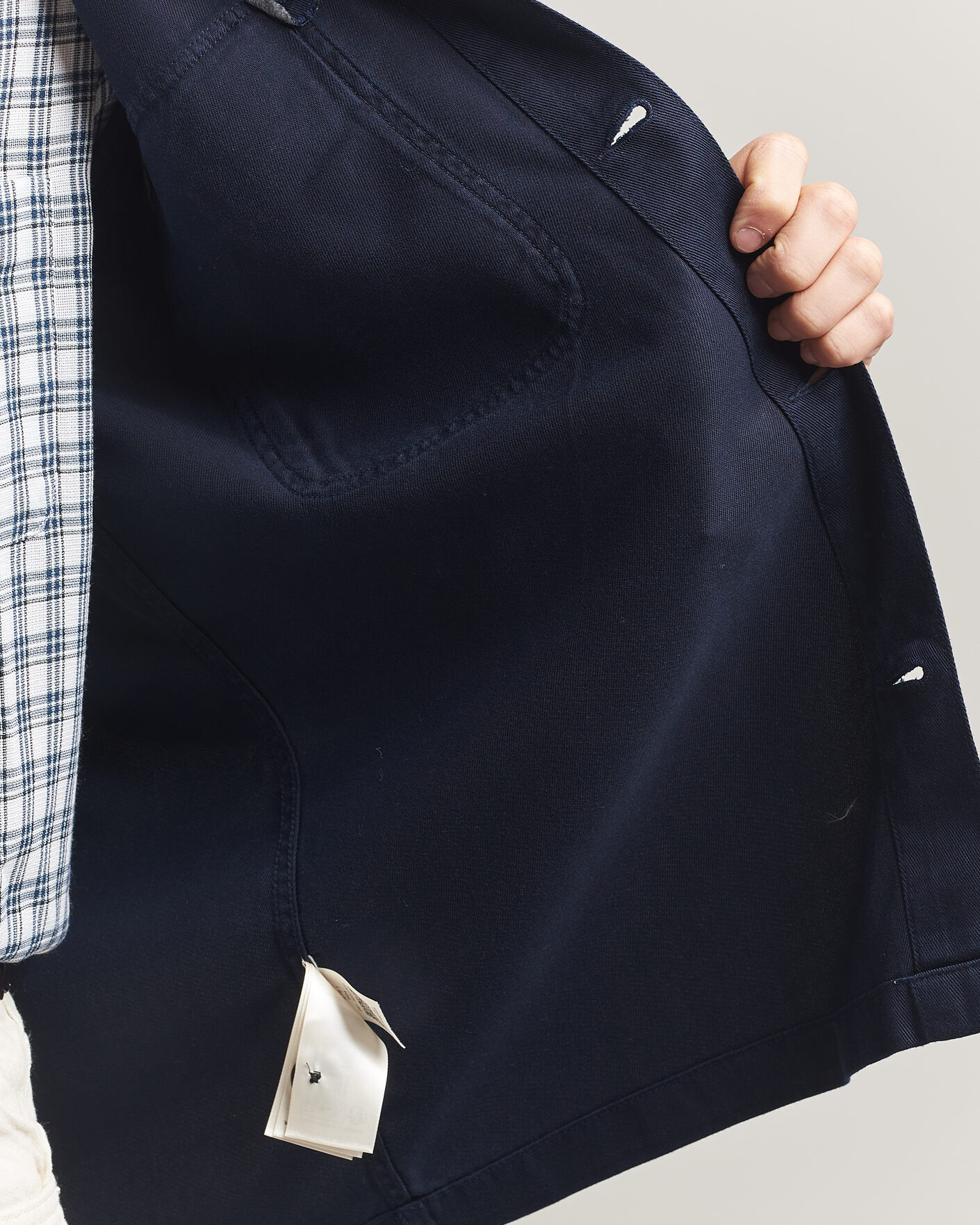 Heren | Overhemden | Gant | Regular Fit Lyocell Overshirt Evening Blue