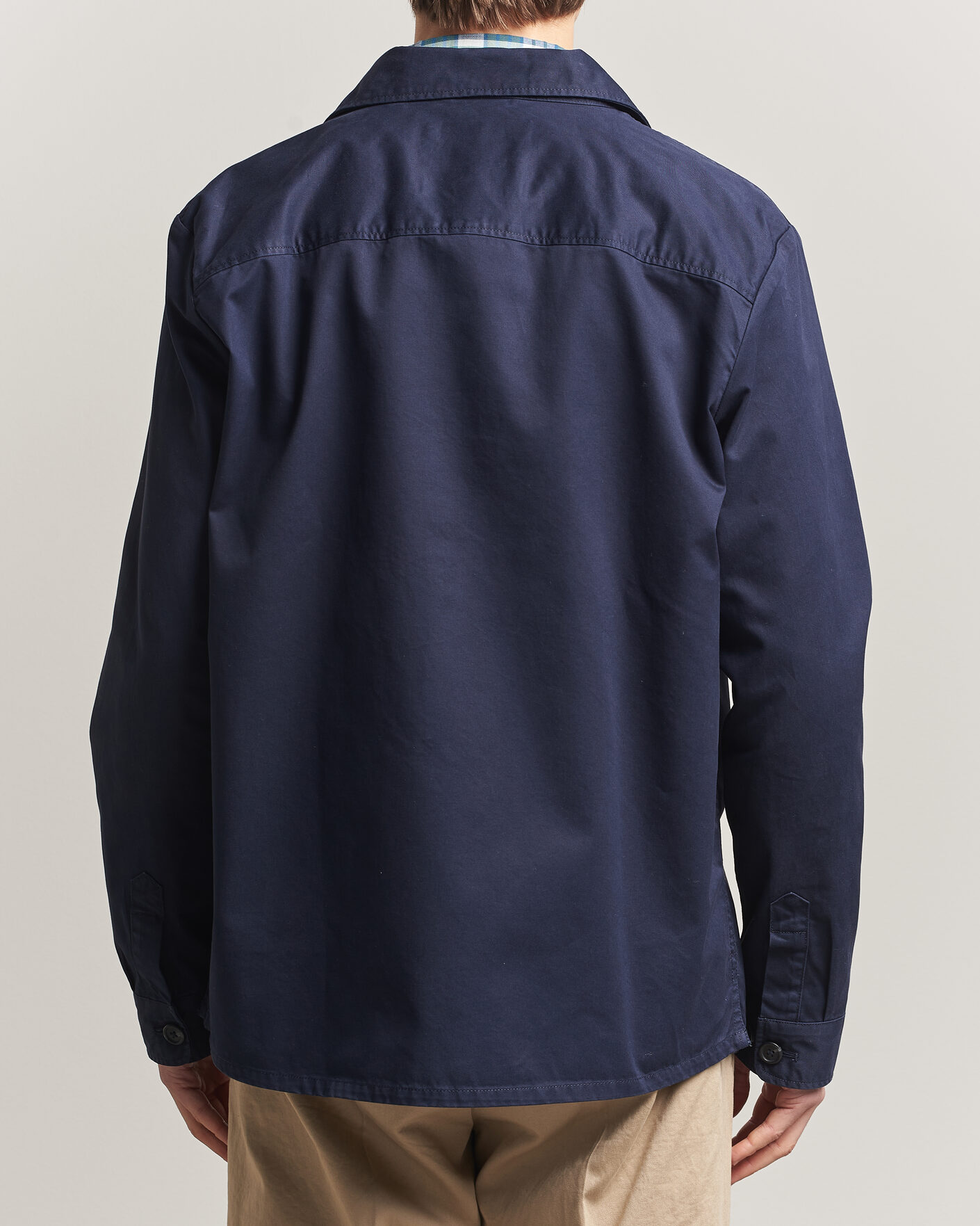 Heren | Overhemden | Gant | Regular Fit Cotton Twill Overshirt Evening Blue