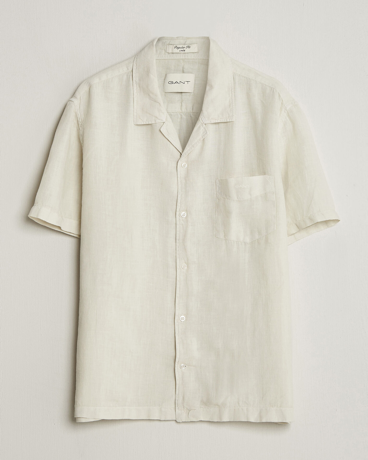 Heren | Overhemden | Gant | Regular Fit Garment Dyed Camp Shirrt Sand
