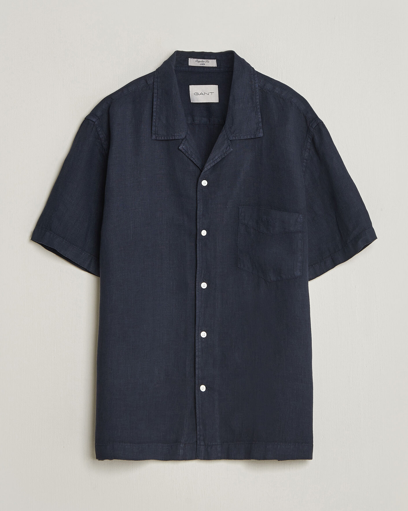 Heren | Overhemden | Gant | Regular Fit Garment Dyed Camp Shirrt Evening Blue