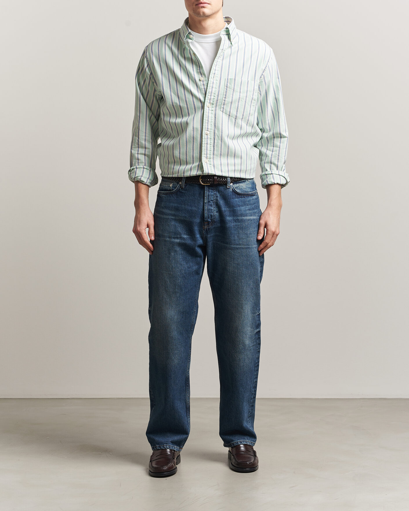 Heren | Overhemden | GANT | Regluar Fit Archive Oxford Shirt Washed Turquoise