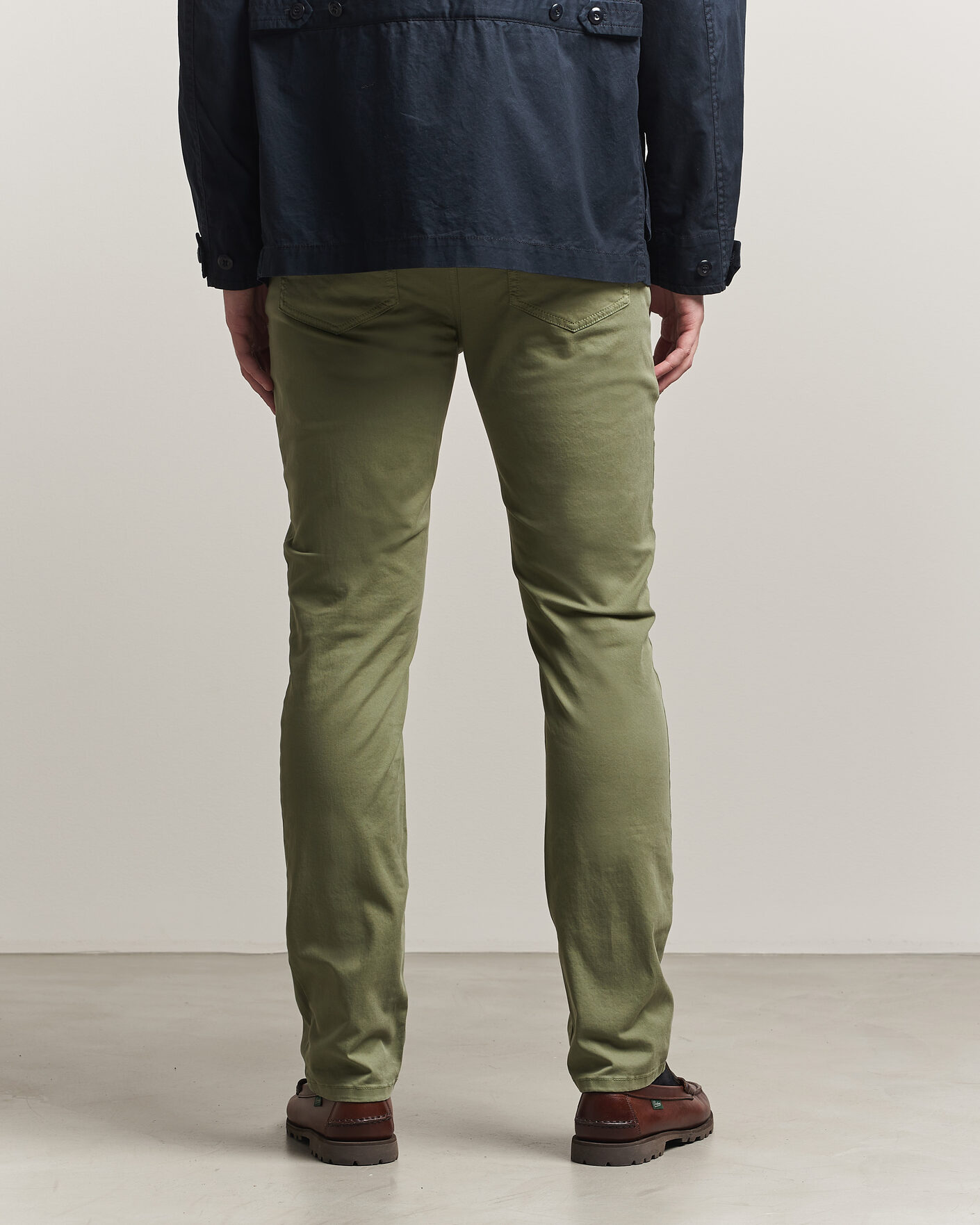 Heren | Broeken | GANT | Slim Fit Desert 5-Pocket Pants Dry Herb Green