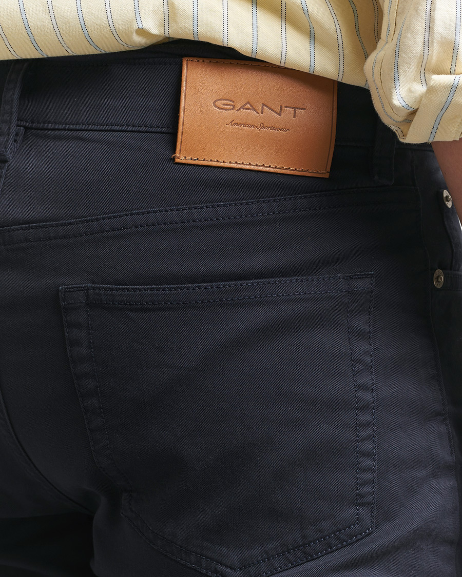 Homme | Pantalons | Gant | Slim Fit Desert 5-Pocket Pants Evening Blue