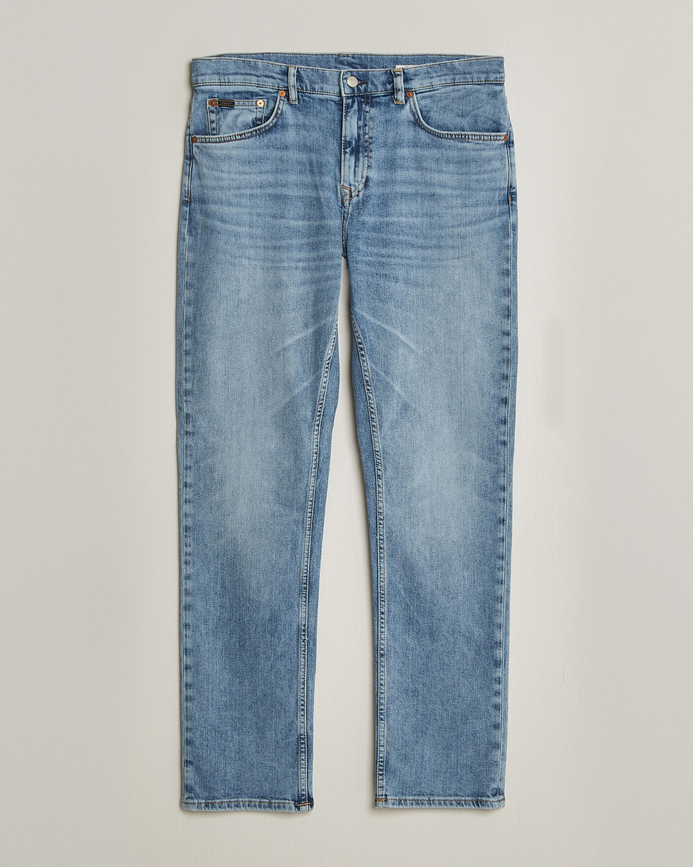 Homme | Jeans | GANT | Regular Fit Jeans Semi Light Blue Worn In