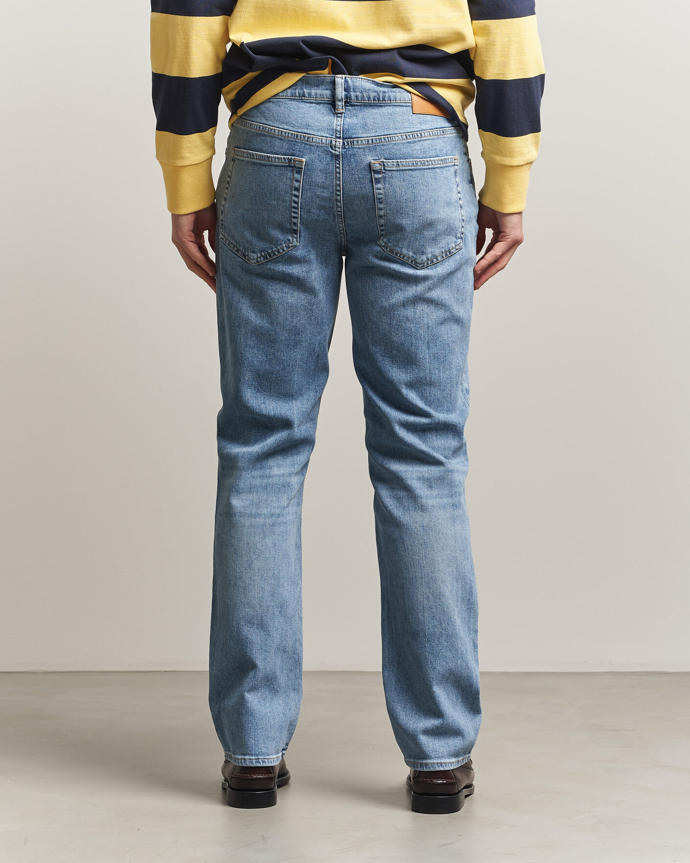 Homme | Pantalons | Gant | Regular Fit Jeans Semi Light Blue Worn In