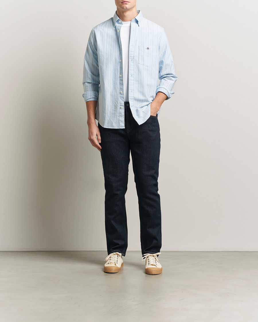 Heren | Broeken | Gant | Regular Fit Jeans Dark Blue