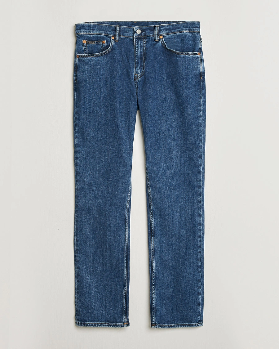 Heren | Jeans | GANT | Regular Fit Jeans Mid Blue Vintage