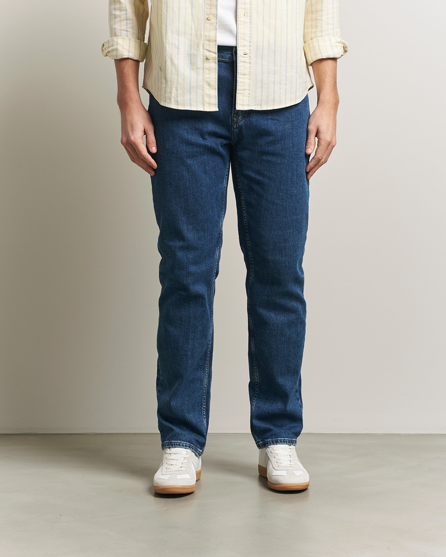 Heren | Broeken | Gant | Regular Fit Jeans Mid Blue Vintage