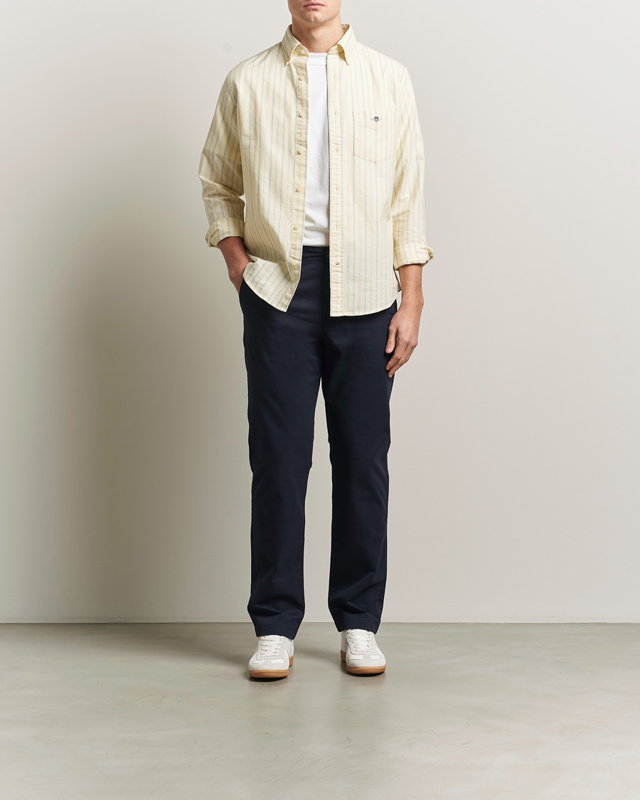 Heren | Broeken | GANT | Regular Fit Chinos Evening Blue