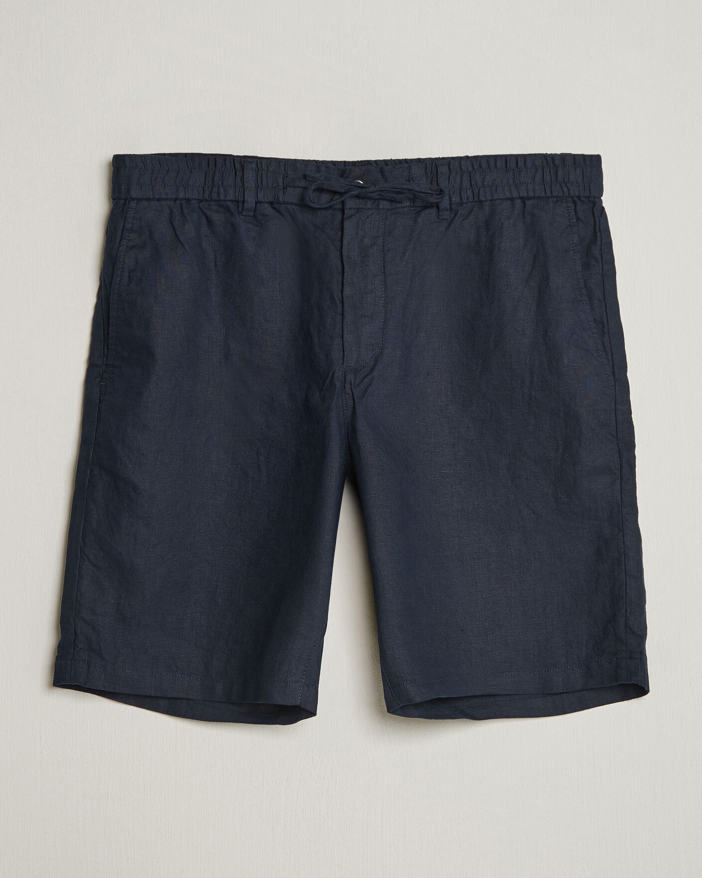 Homme | Shorts | Gant | Regular Fit Linen Drawstring Shorts Evening Blue