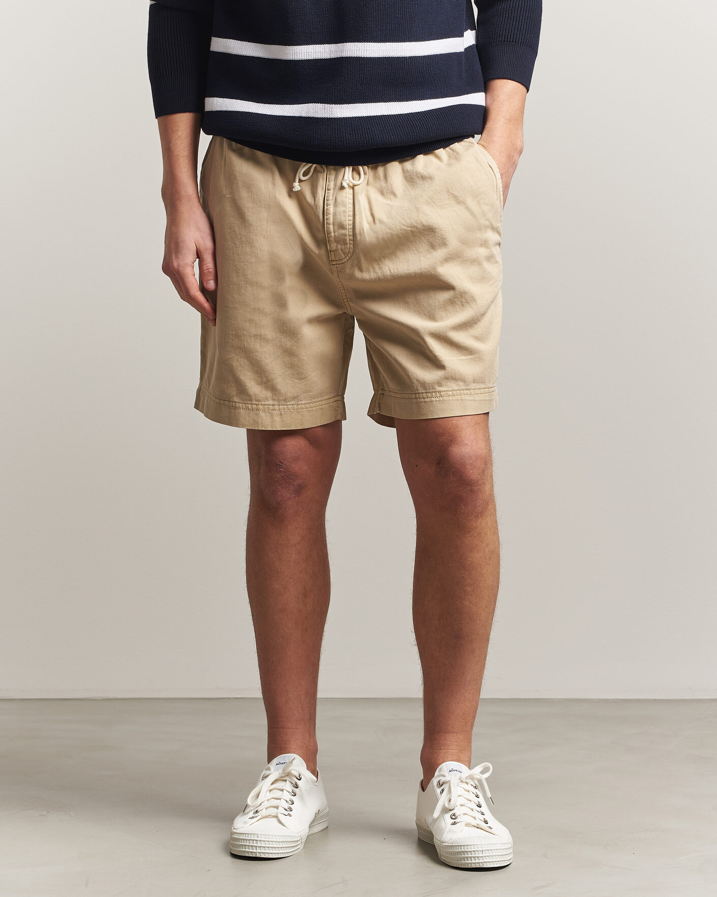 Homme | Shorts | GANT | Regular Fit Sunfaded Drawstring Oat Beige