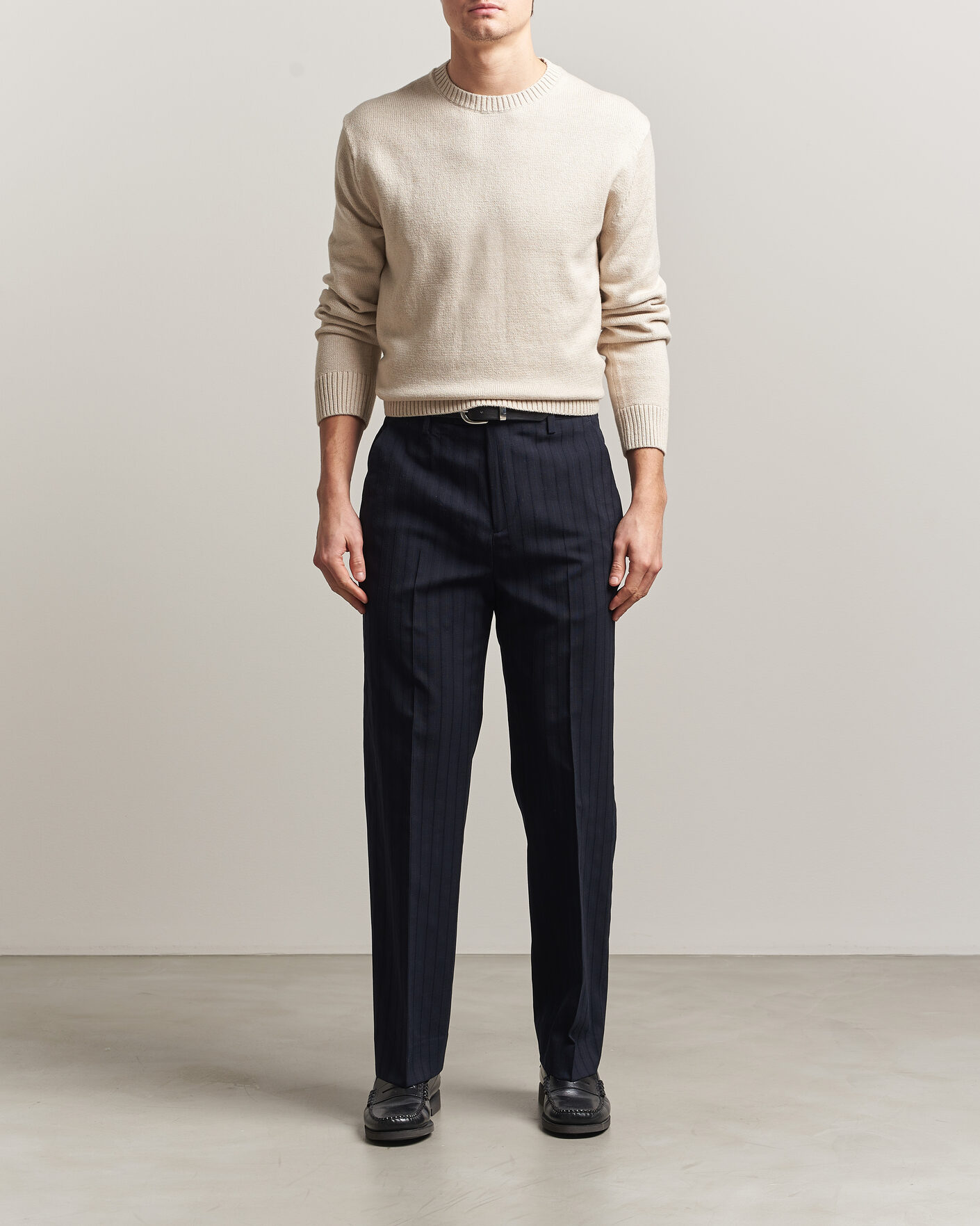 Heren | Truien | Gant | Cotton/Cashmere Knitted Sweater Seed Melange