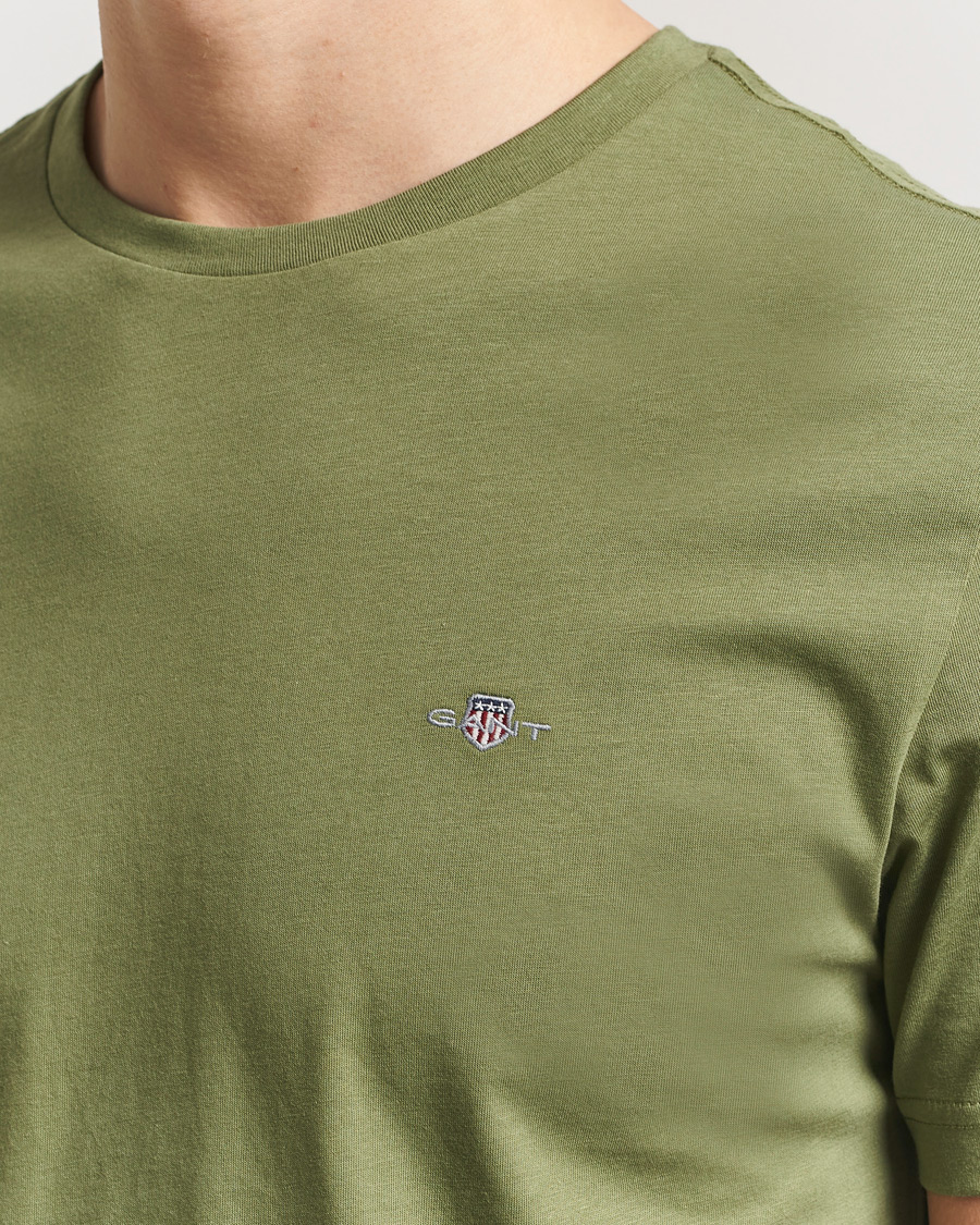 Heren | T-shirts | Gant | The Original T-Shirt Dry Herb Green