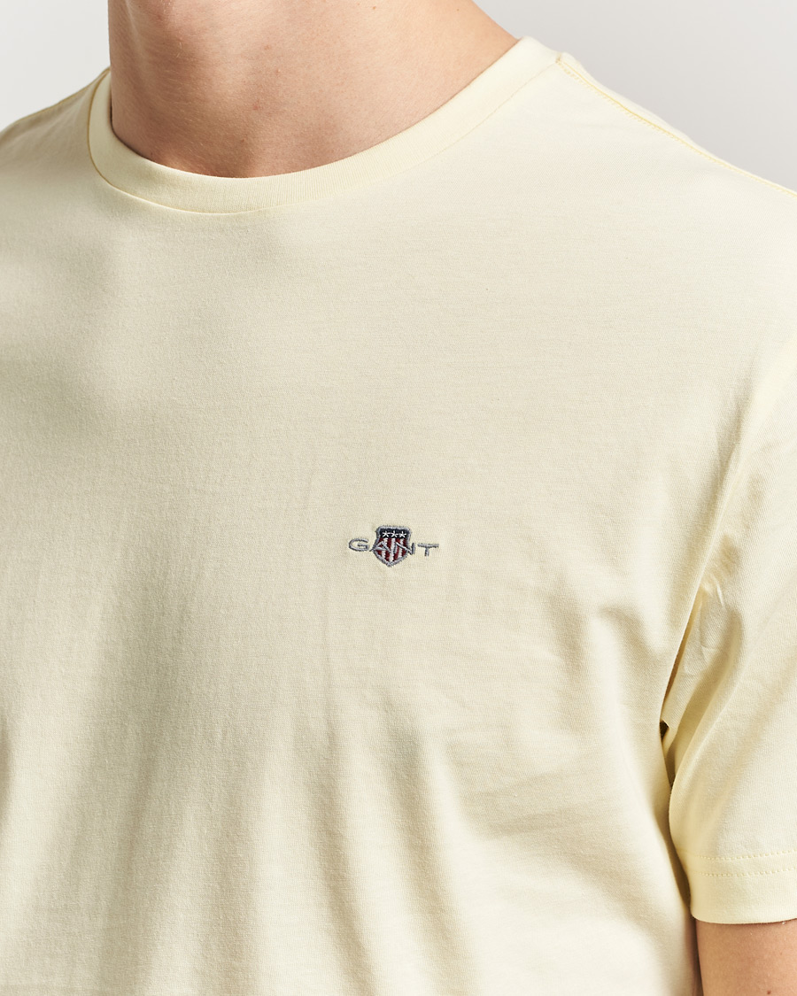 Homme | T-shirts | Gant | The Original T-Shirt Vanilla Yellow