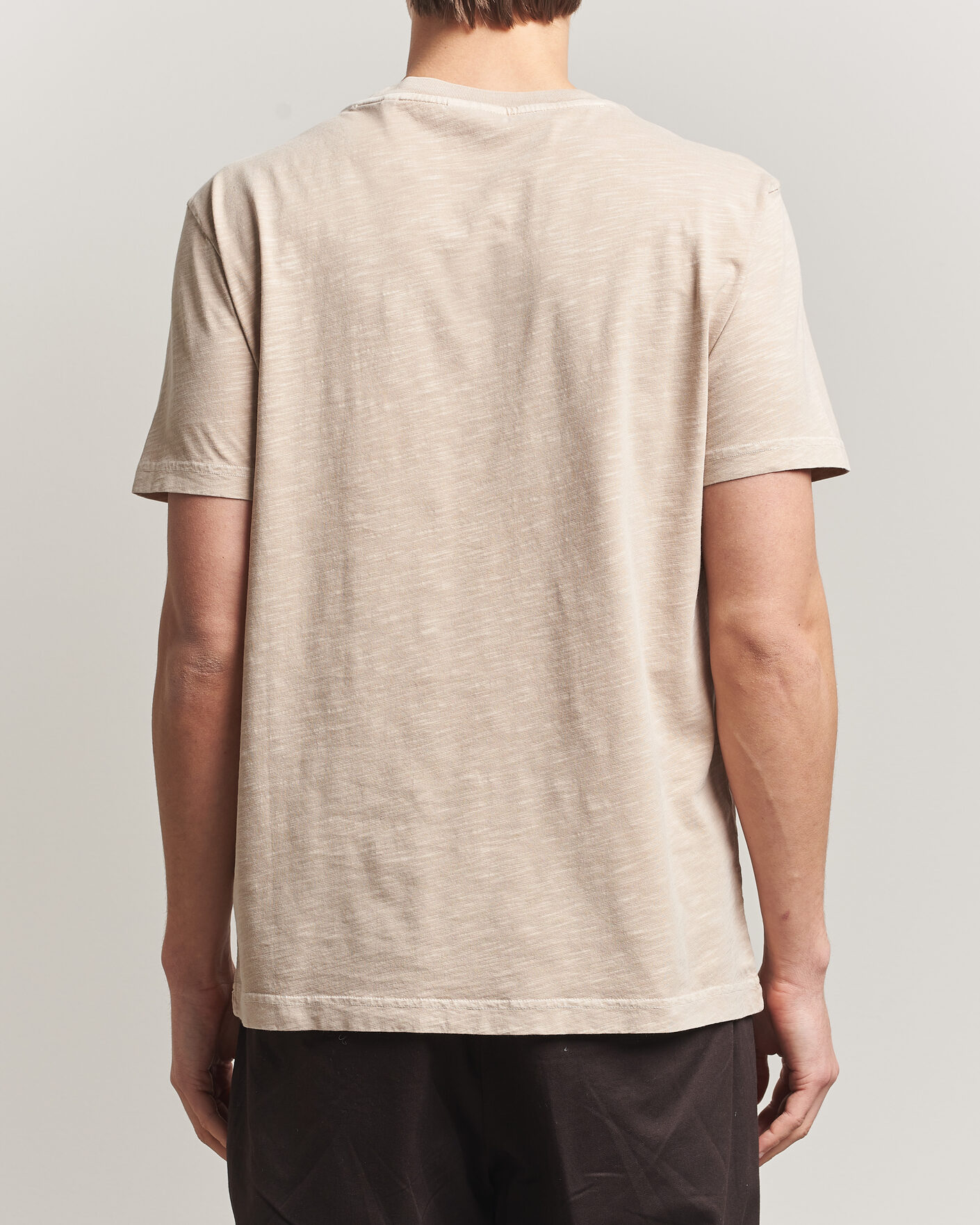 Homme | T-shirts | Gant | Washed Slub T-Shirt Oat Beige
