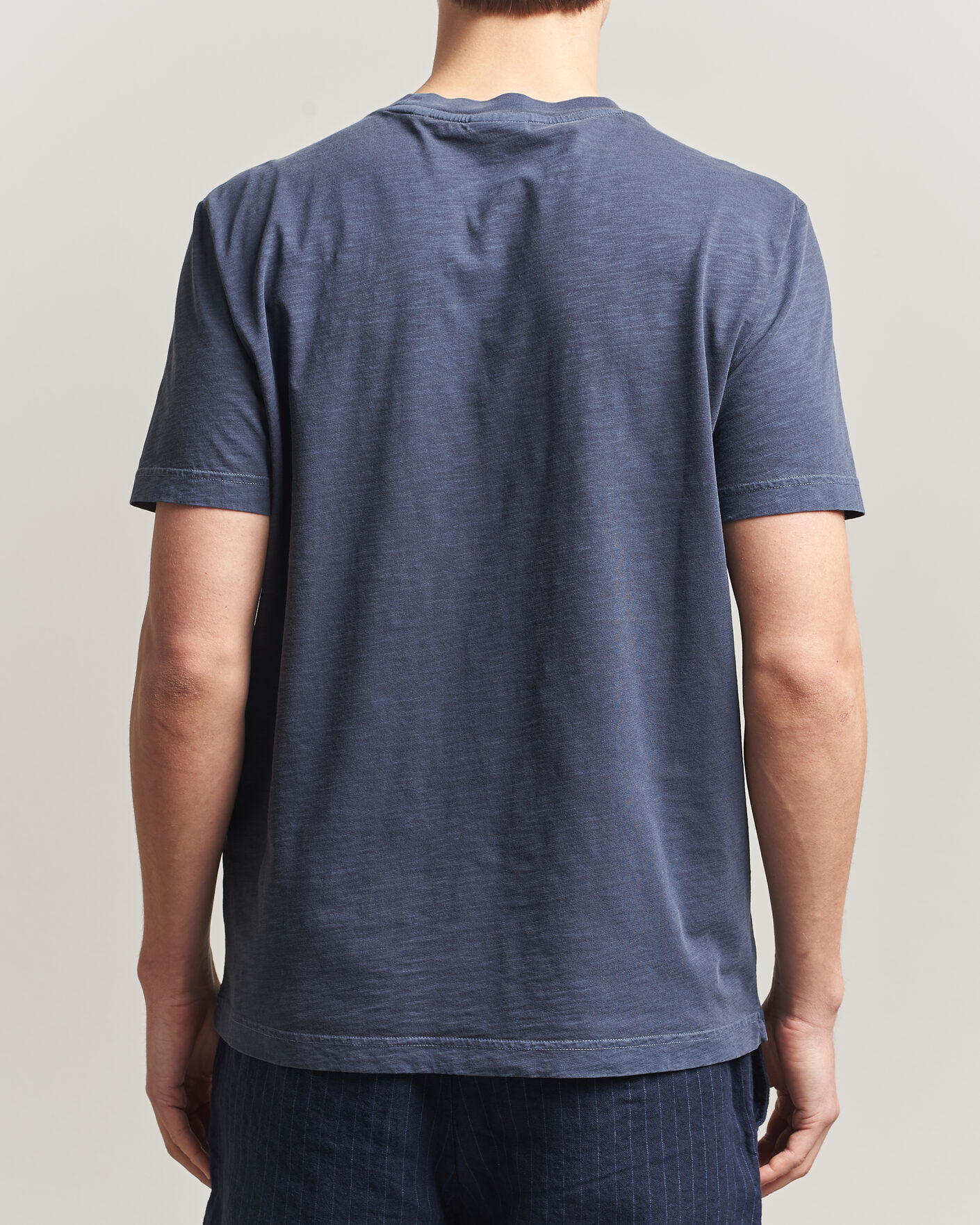 Heren | T-shirts | Gant | Washed Slub T-Shirt Evening Blue