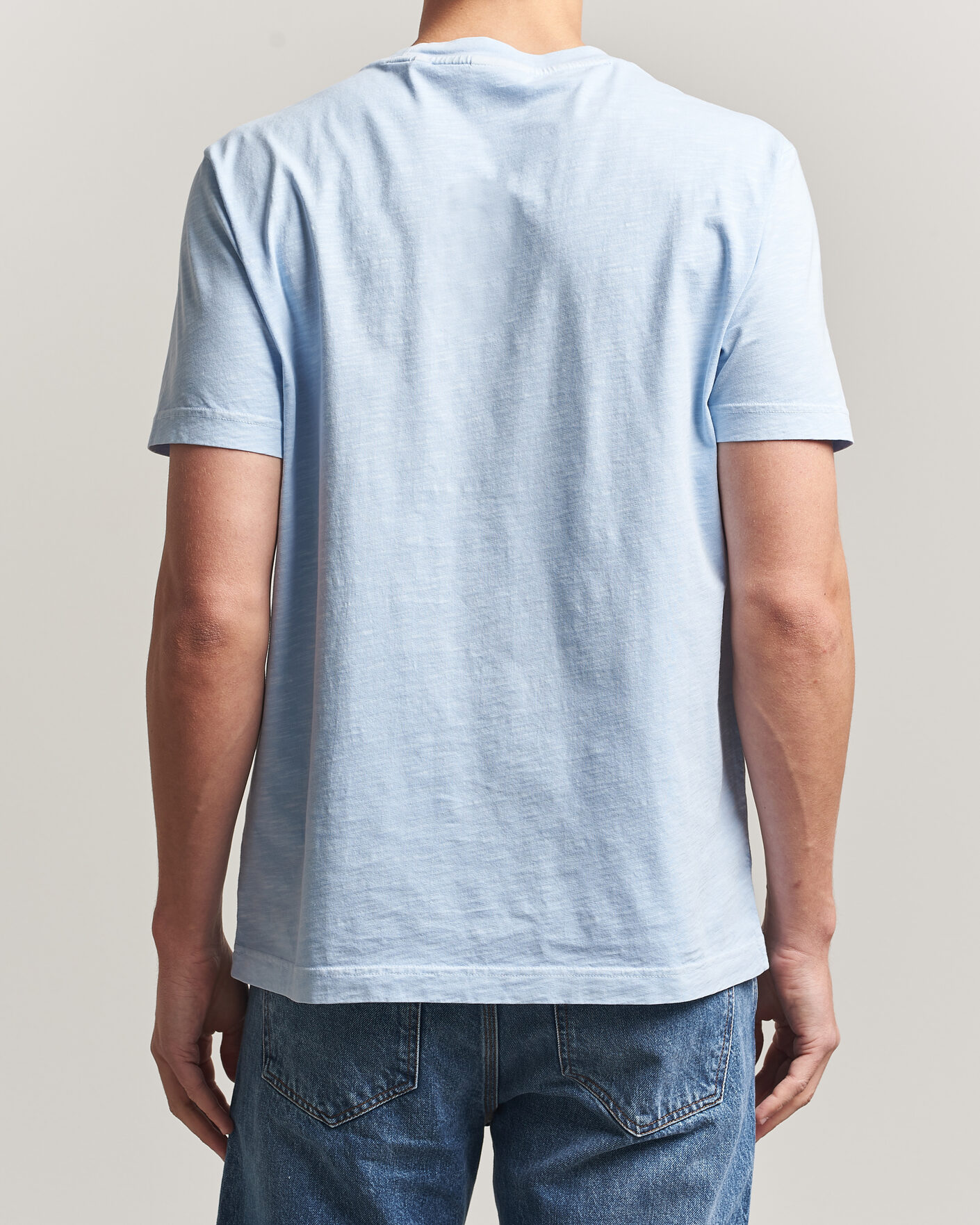 Homme | T-shirts | Gant | Washed Slub T-Shirt Fresh Blue