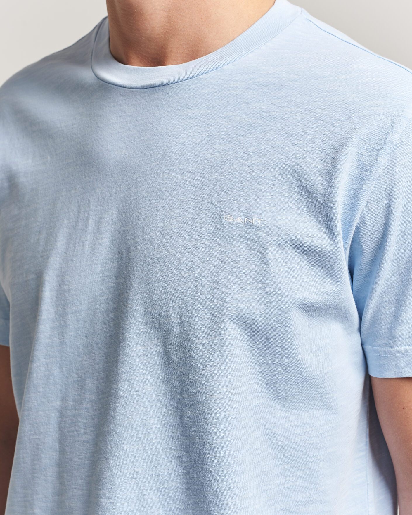 Homme | T-shirts | Gant | Washed Slub T-Shirt Fresh Blue
