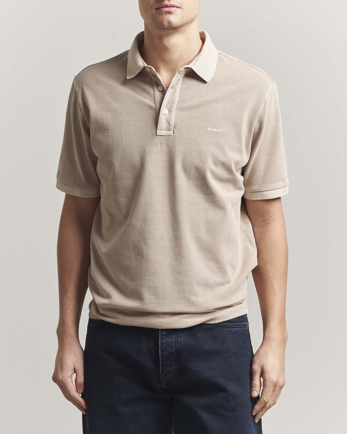 Homme | Polos | GANT | Sunfaded Polo Oat Beige