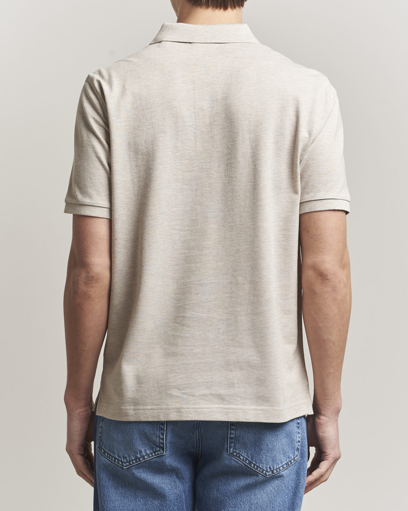 Homme | Polos | Gant | The Original Polo Oat Melange