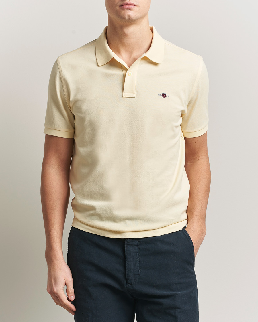 Heren | Polo's | GANT | The Original Polo Vanilla Yellow