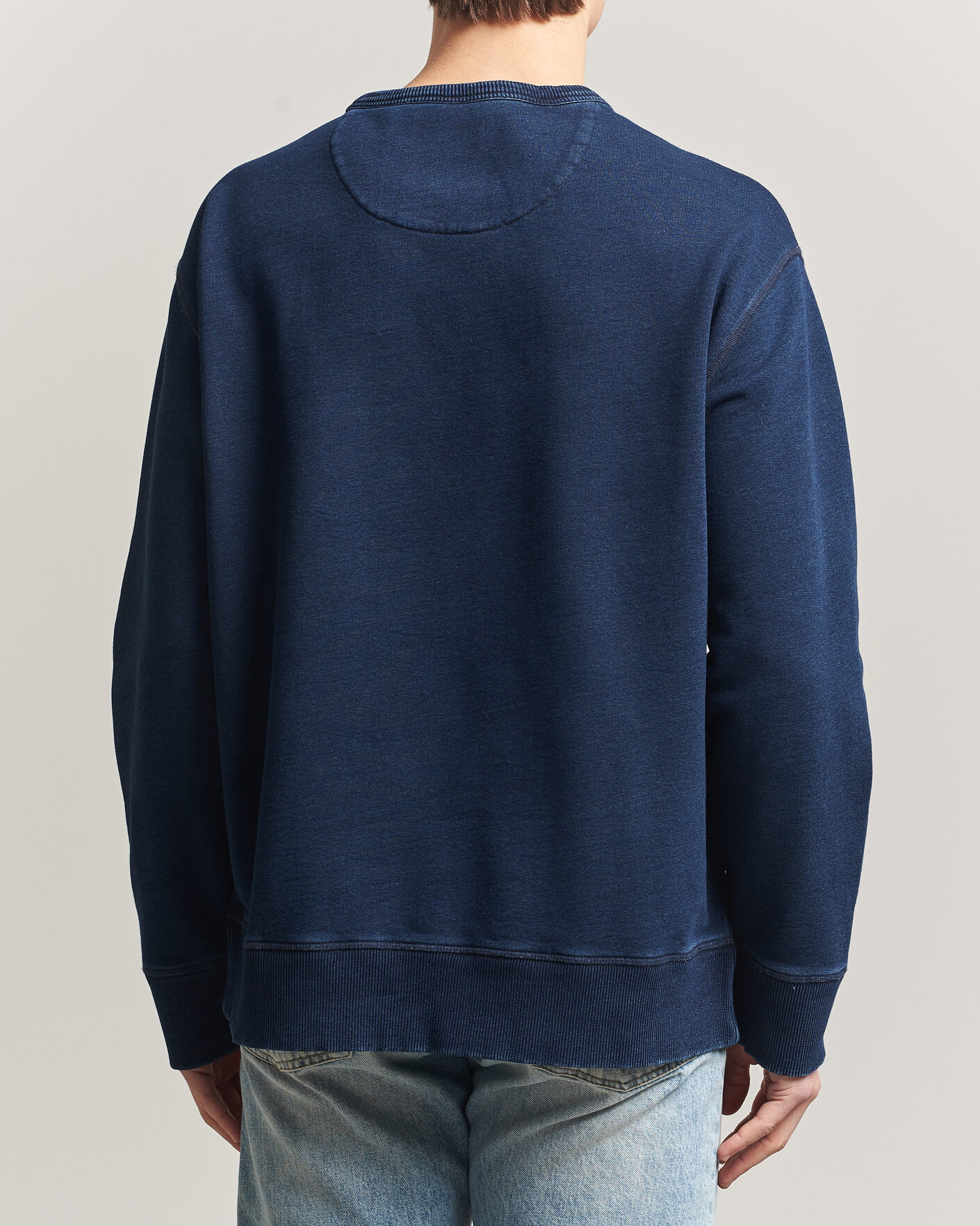 Heren | Truien | GANT | Indigo Graphic Sweatshirt Dark Blue