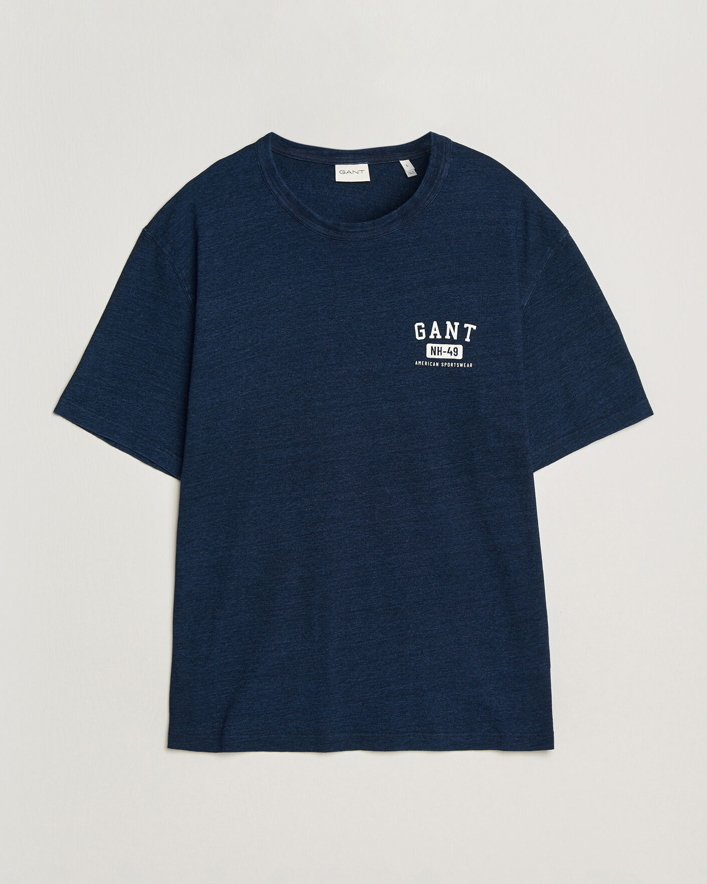 Heren | T-shirts | Gant | Indigo Graphic T-Shirt Dark Blue