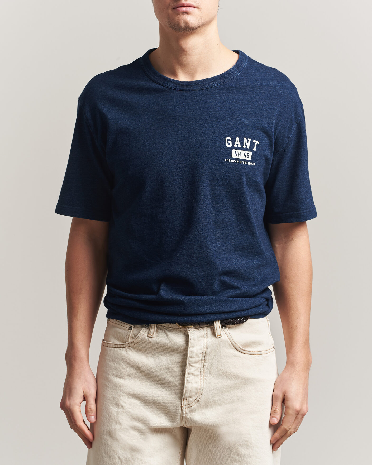 Heren | T-shirts | Gant | Indigo Graphic T-Shirt Dark Blue