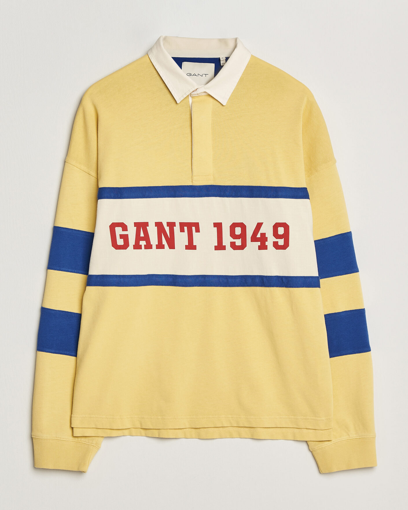 Heren | Truien | GANT | Heavy Rugger Light Mustard Yellow